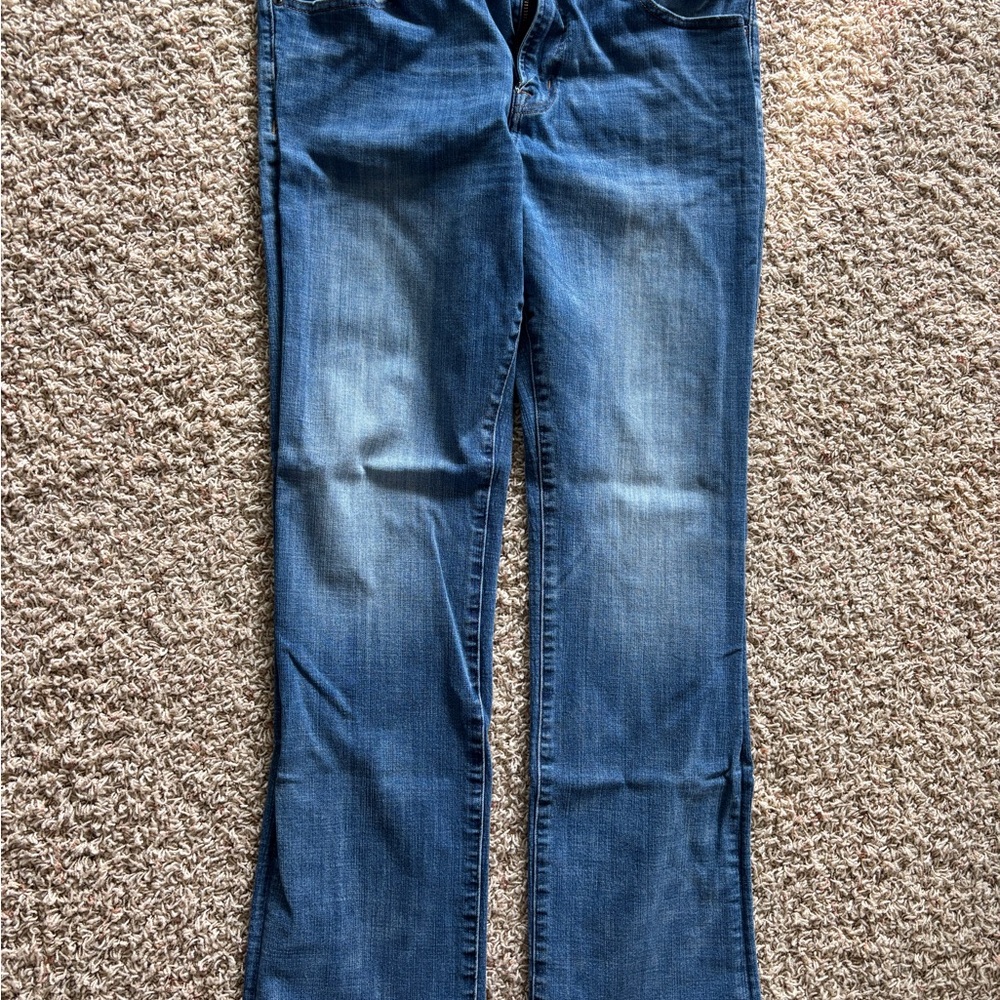 American Eagle Outfitters Blue Bootcut Jeans Distressed Style